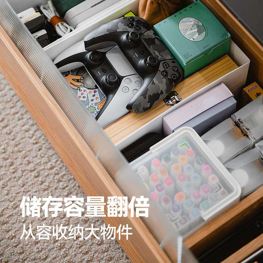 留岩茶几客厅实木落地茶桌樱桃木日式家用岩板小茶台餐桌两用简约