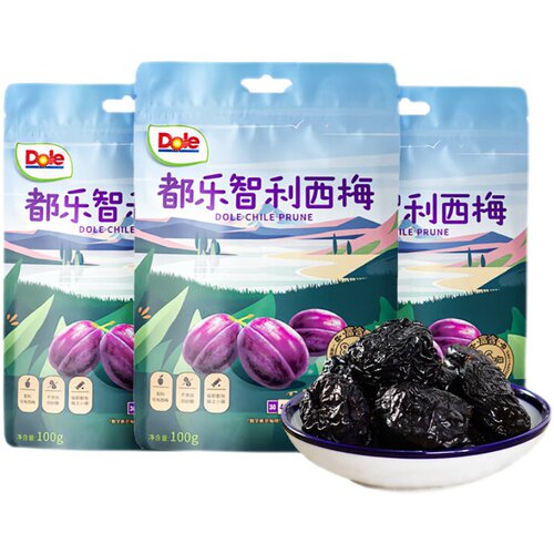 Dole都乐智利西梅300g袋装无添加天然果干零食休闲独立小包装