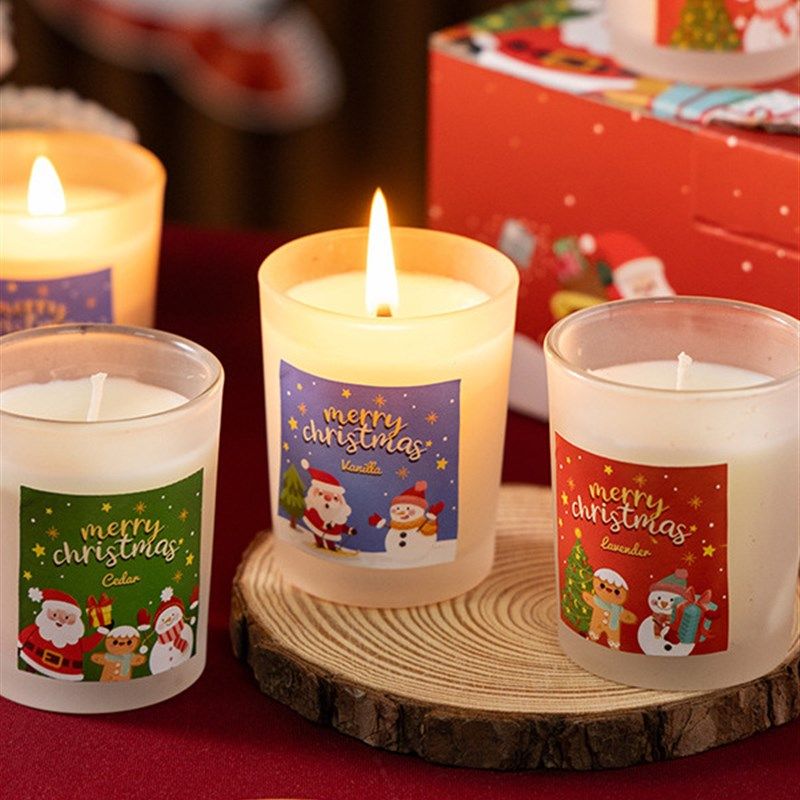 2025新款圣诞节礼物香薰蜡烛伴手礼盒跨境大豆蜡玻璃杯香氛摆件,家居饰品,香薰礼盒,淘宝优惠券,粉丝福利购,淘宝优惠卷