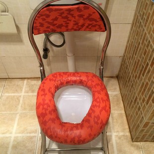 不锈钢坐便器椅子折叠简易 老人孕妇老年人病人坐厕所椅子大便椅