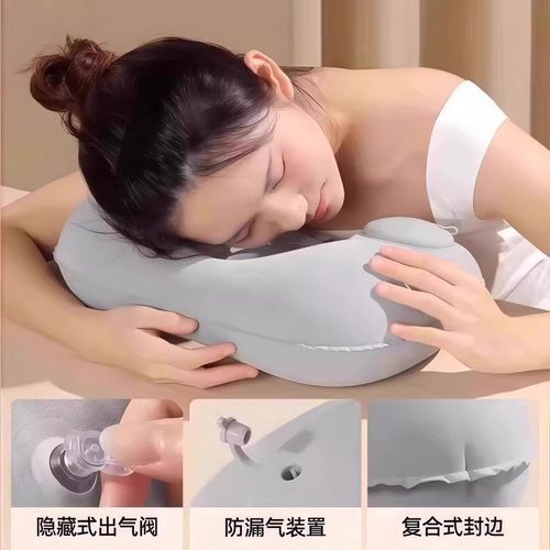 充气U型枕旅行可携式颈枕长途飞机高铁睡觉神器靠枕不歪脖护颈头