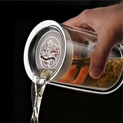 绿茶杯双层高硼硅玻璃高端茶具