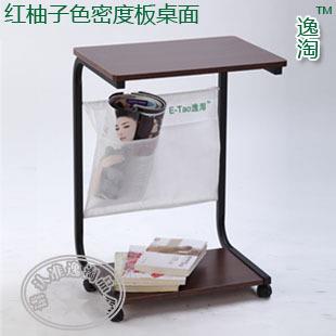 移动小型沙发边几客厅小户型迷你小茶几简约现代带轮小桌子