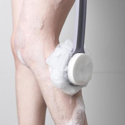 洗澡刷子软毛沐浴刷长柄搓澡不求人身体后背海绵搓泥刷浴球搓背刷
