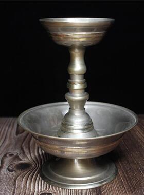 手工纯铜光面供杯青铜护法杯