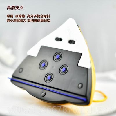高档强磁玻璃窗户家用件清洁器配16只换装加大毛毡擦擦玻璃器替棉
