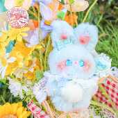 高档戏原抱创兔手作可爱玩偶毛绒小兔偶搭配情侣少女心生日礼物马