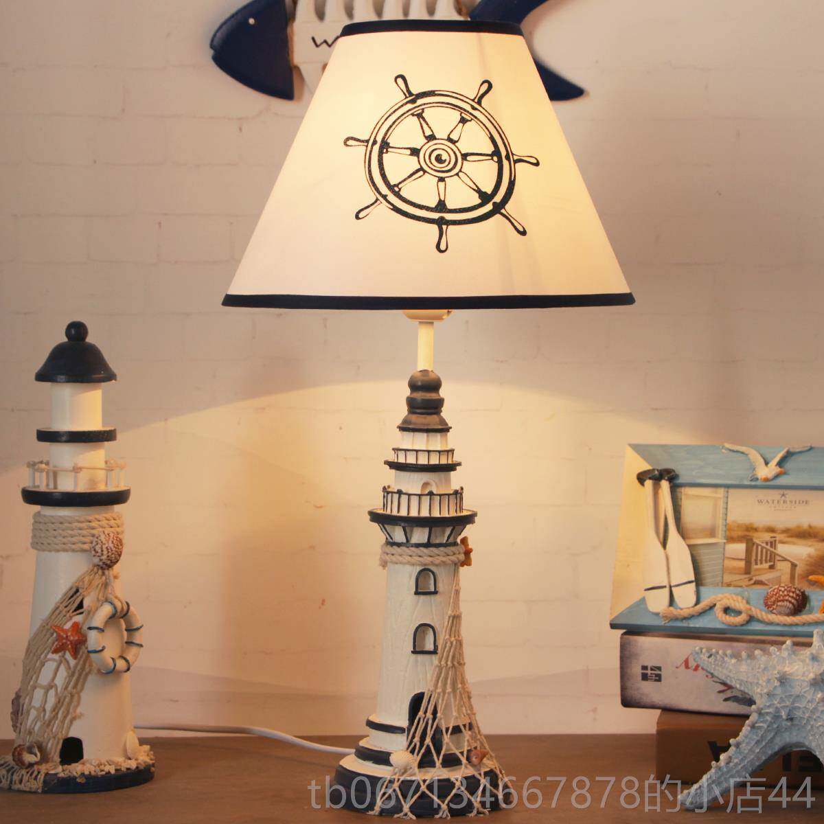 高档儿童灯地中海卧可小室床头美式夜灯卡通结婚礼品书房装饰调台