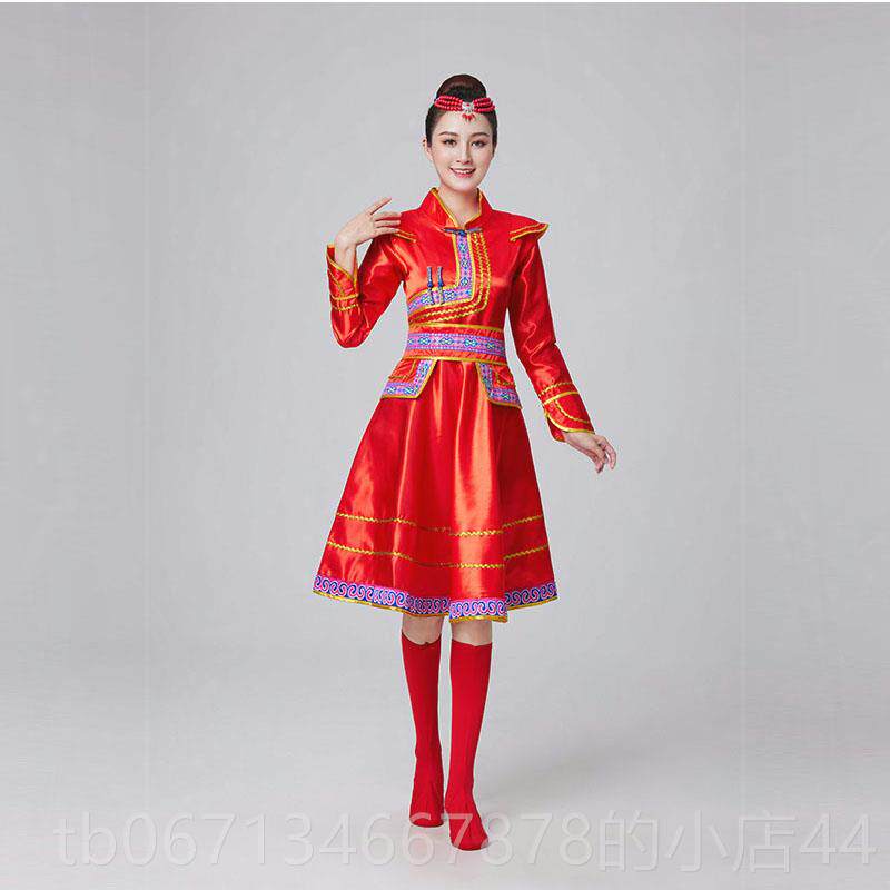 高档蒙古表演服女款成人筷子舞舞台蹈民饰族服装广场舞舞演服出服