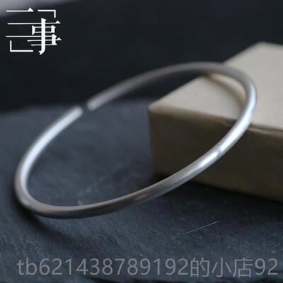 高档良言纯银足君银999细心手镯子慎独国礼物情侣手环小众风高实