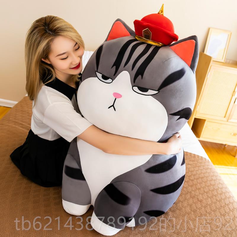 高档吾皇猫玩偶绒玩具枕公仔猫咪抱吾皇毛万睡万岁藐视猫情礼人节图片