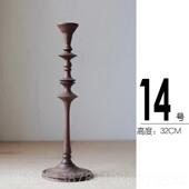 高档mooo原创i件家居木质覆古中古摆实烛台烛台蜡烛木台样板间装