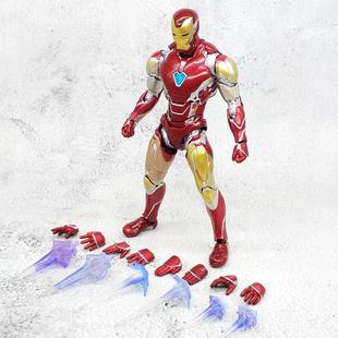 高档钢铁侠手K办甲M50 SHF蜘蛛侠人偶摆件复者玩具联 模型仇MK85装