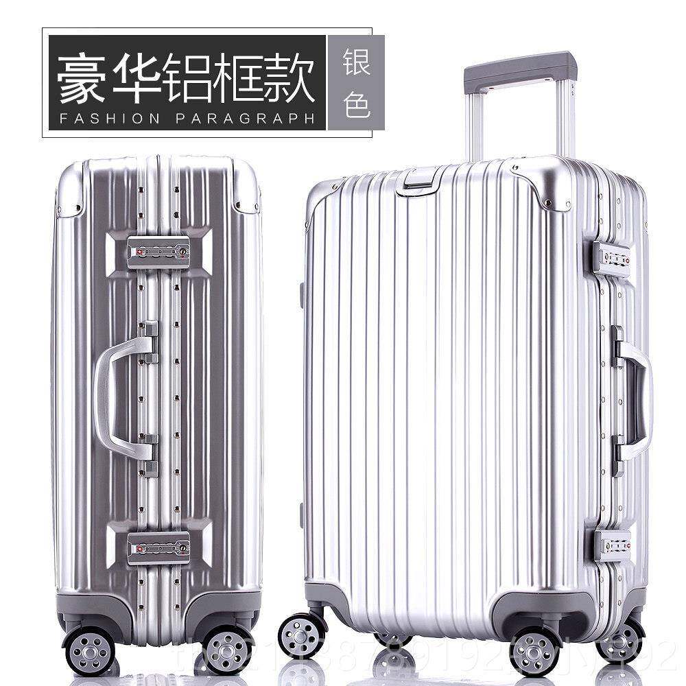 高档SUnP红色铝拉杆寸箱20密码硬箱男女24万向轮旅行箱is网红行李