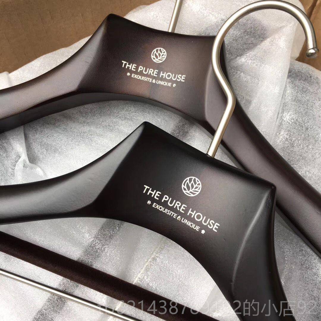 高档现货衣高档实木架男士宽肩无缝实木衣衣架西服架定制