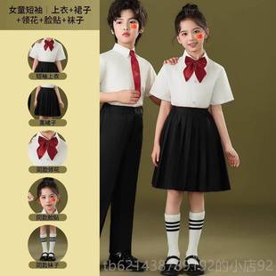 高档六一儿合团演出服小学生爱国唱歌唱国祖红歌红领童巾诗歌朗诵