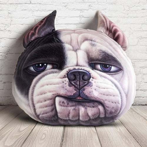 高档大号3Dg抱枕送靠垫de哈士奇狗头o男女生朋友单身狗搞怪生日礼