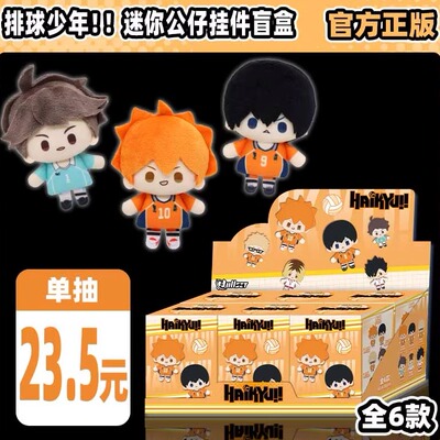NULLSET正版周边排球少年迷你公仔毛绒挂件盲盒日向飞雄月岛萤