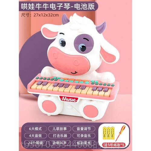 正品儿童子琴幼儿玩具初能学女孩多功电教益智音乐迷你小钢琴可早