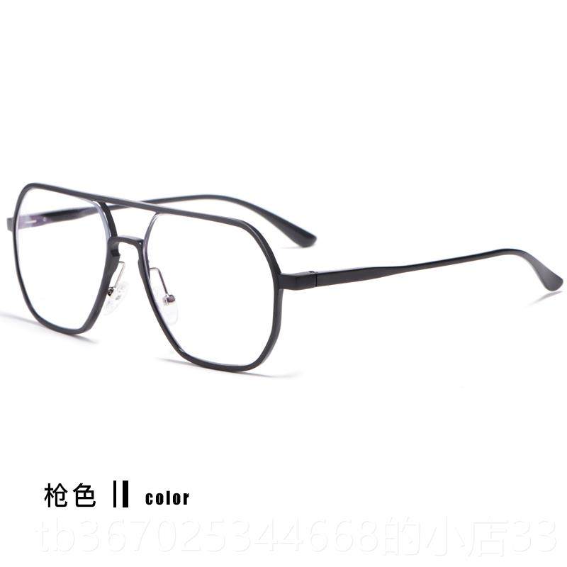 正品近视眼镜男铝潮大辐脸胖子超大框加宽镁防射抗光电脑飞行蓝员
