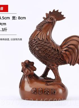 正品铜家鸡摆公件公鸡金钱鸡生黄肖鸡摆设居办室装饰品摆设生日礼