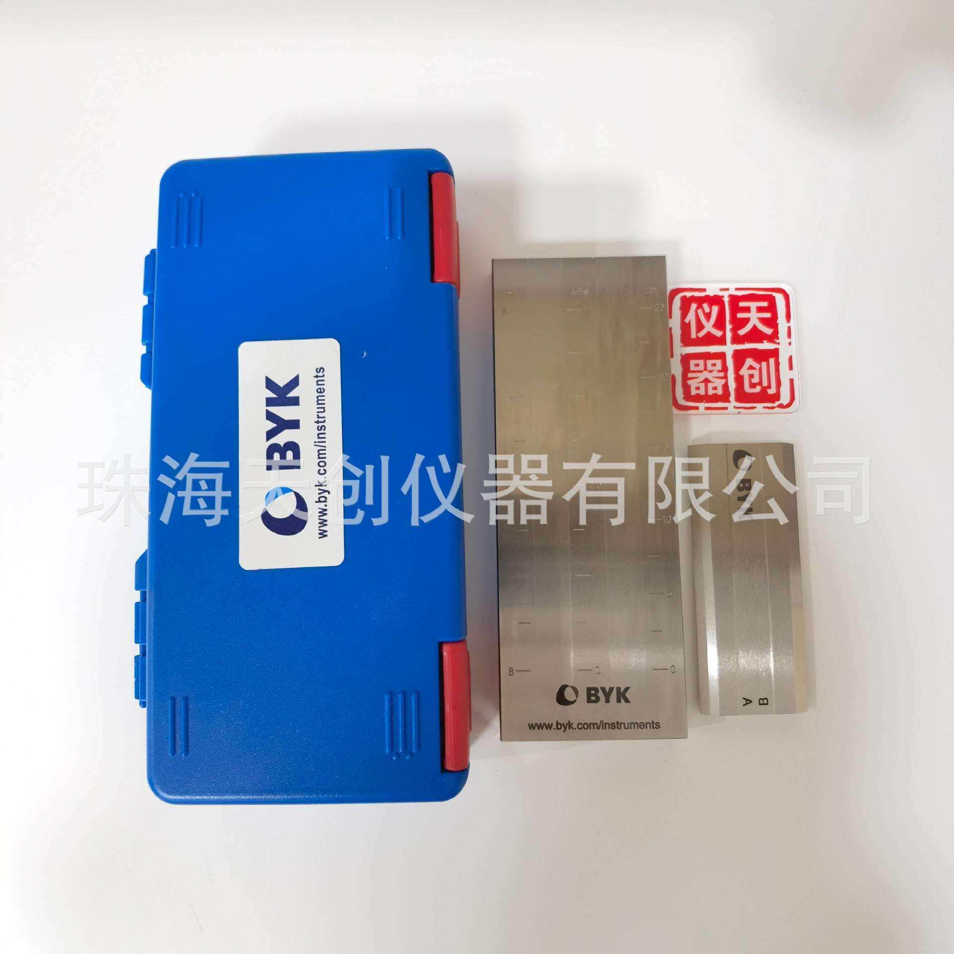 德国BYK 2503细度板5251号25μm不锈钢双槽刮板细度计Hegman规