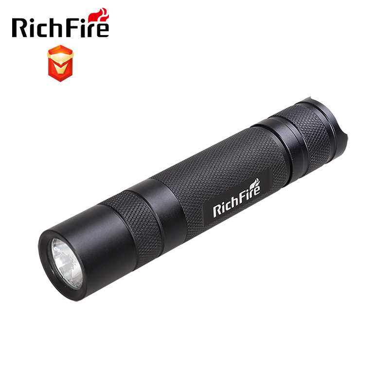 RichFire户外强光迷你便携手电筒 LED白光五档防水充电远射小手电