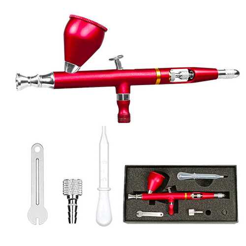 CLK-130外调式美工喷笔0.2mm胭脂喷枪喷笔套装模型喷笔0.3 0.5mm