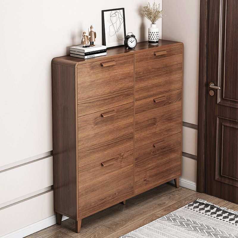 鞋柜家用入户门口实木色超薄翻斗多层轻奢现代大容量收纳柜子鞋架,3C数码配件,摄像机配件,淘宝优惠券,粉丝福利购,淘宝优惠卷