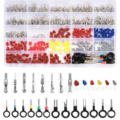 跨境578PCS盒装1-3.5mm铜公母接插件汽车连接器配件插针压接端子