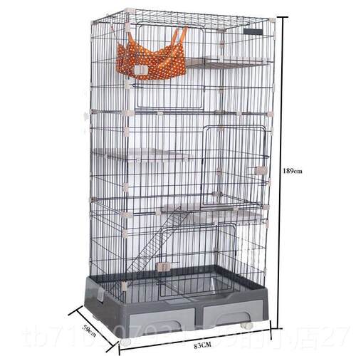 正品一猫笼子用超大自由空间室内带厕所体猫别墅两层猫咪猫舍小猫