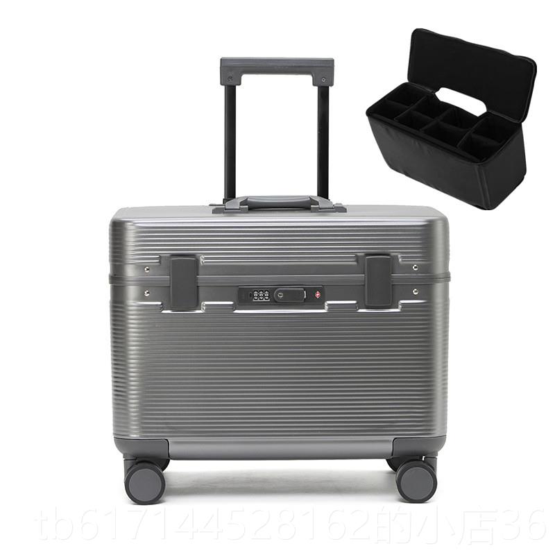 正品出口本加厚铝框机箱日海关锁上开口长摄行器行李箱空姐20材登图片