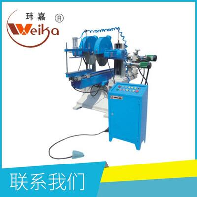 厂家WK-8S自动双头圆锯附钻孔机半自动木工家具制造机械