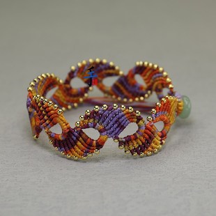 九紫离火开屏手绳手工编织diy材料包本命年红绳自编情侣礼物手环