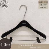 店衣架定制标 架夹人衣成服支持妇女服装 高档服装 店漆色实黑木衣裤