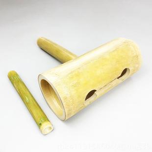 高档80后手竹制工具传统打击乐器竹玩邦邦鼓道具幼儿园养培乐感节