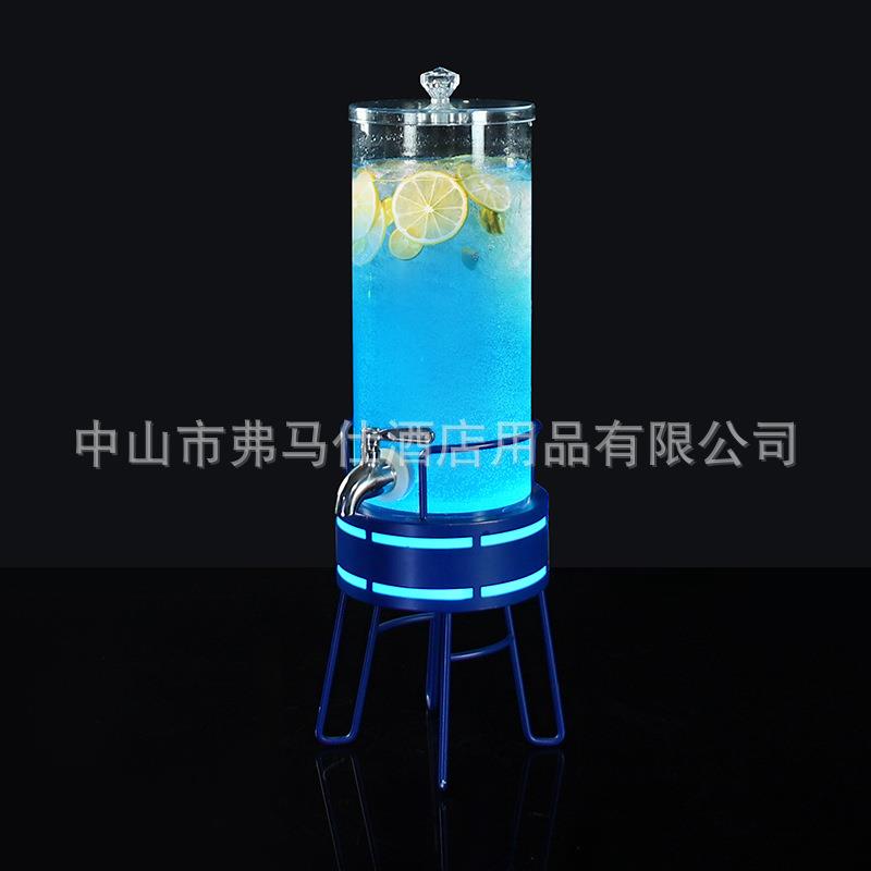 酒吧网红发光酒泡桶带龙头3L果汁桶啤酒桶扎啤木桶酒泡餐厅家用