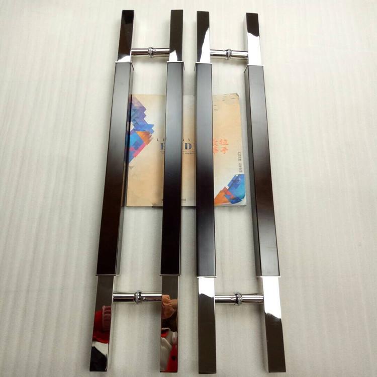 现代简约不锈钢有无框玻璃门拉手豪华大门把手双开推拉门拉手移门