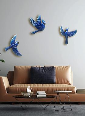 铁艺壁挂创意卡通小鸟挂件居家花园装饰品墙面挂件