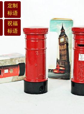 热销创意学习用具铅笔刨锌合金老爷车双层巴士英伦邮筒模型摆件