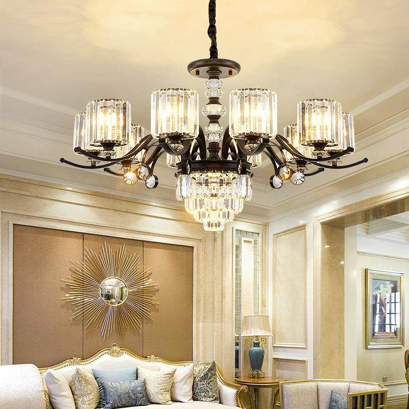 2025新款简欧吊灯客厅灯简约现代餐厅卧室灯具大气水晶灯套餐极简
