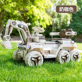 高档儿电动挖掘机可坐大人程宝童宝遥控挖土机男玩女小孩超大号具
