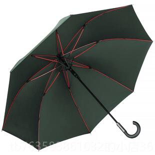 高档出雨口外贸日系自动伞雨伞长柄伞男超加大务伞面双人固抗风暴