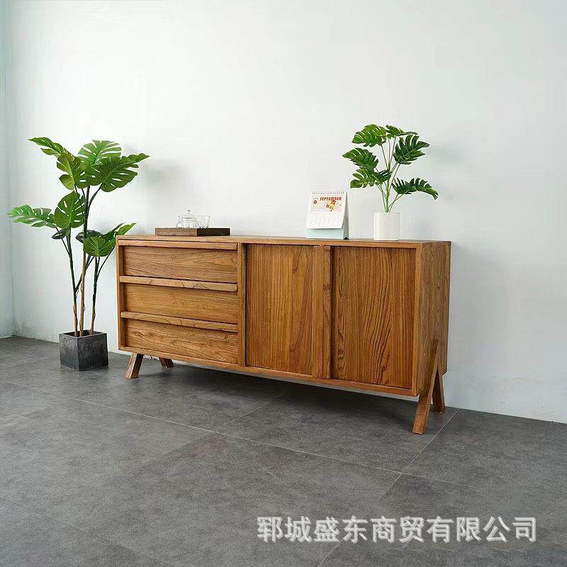 中式玄关老榆木斗柜家居靠墙组合收纳柜客厅装饰电视柜实木餐边柜