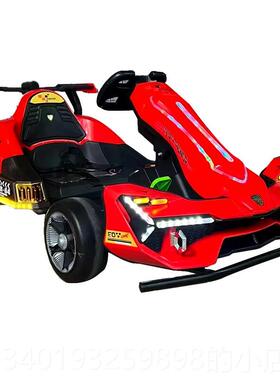 新款静音儿童电动卡丁车玩1漂移车可坐大人小F成人具车四轮遥控孩