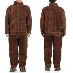 新款牛皮防耐磨隔热烧焊衣火焊工工服作焊接专用皮衣电焊工防专用