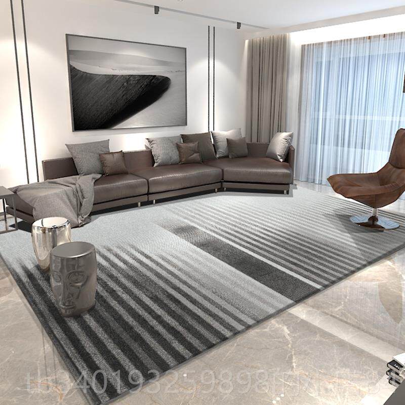 新款北欧现代简约几地毯in方s风格客茶几毯欧式卧室床边厅何长形