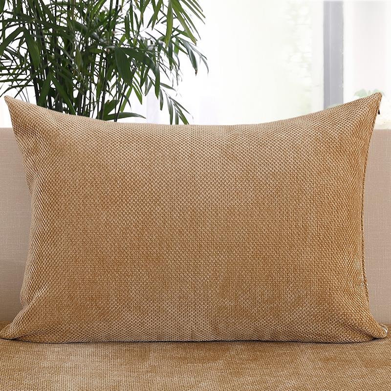 86M0纯咖啡色长抱枕套沙发靠垫套大靠背套不含芯45/55/65/50/70/6