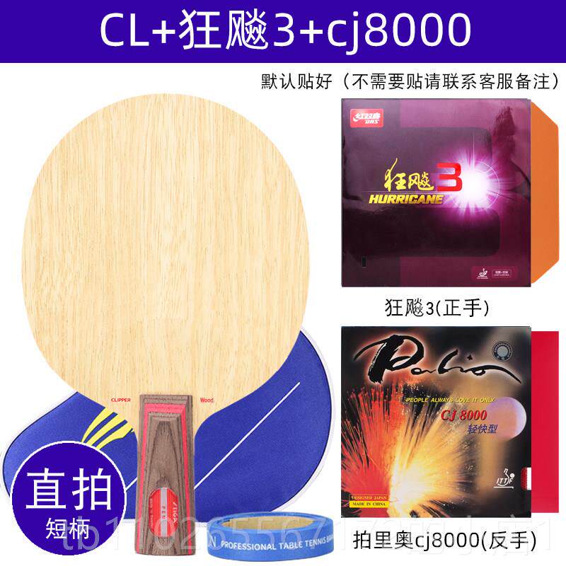 新款斯蒂卡TI乒GA斯帝卡乓球W拍底板CL专业级CSR直板直拍RB横板横