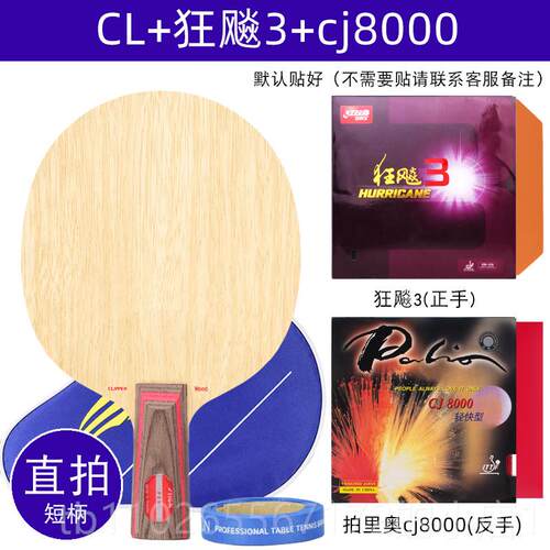 新款斯蒂卡TI乒GA斯帝卡乓球W拍底板CL专业级CSR直板直拍RB横板横